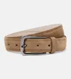 Brunello Cucinelli Suede Belt In Brown