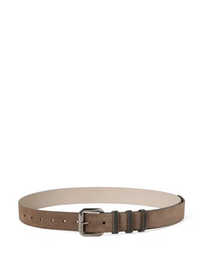 BRUNELLO CUCINELLI SUEDE BELT