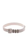 Brunello Cucinelli Belt With Loops In Brown