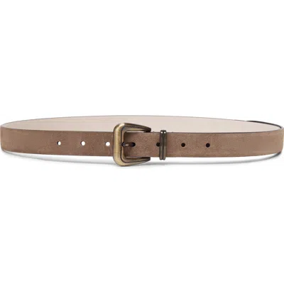 Brunello Cucinelli Suede Belt In Brown