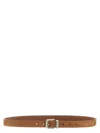 Brunello Cucinelli Suede Belt In Brown
