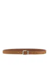 Brunello Cucinelli Men Suede Belt In Brown