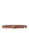 Brunello Cucinelli Suede Belt In Brown