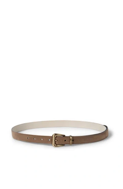 Brunello Cucinelli Suede Belt In Brown