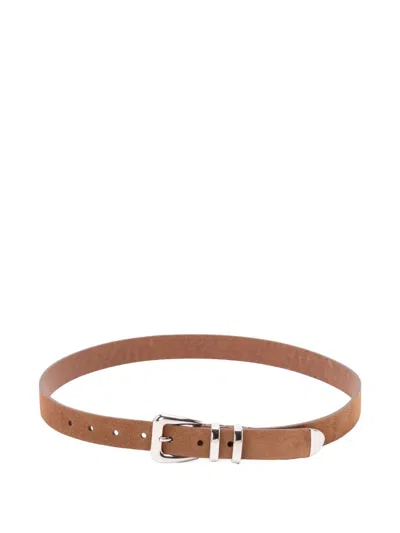 Brunello Cucinelli Leather Belt In Brown
