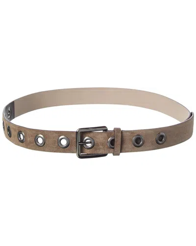 Brunello Cucinelli Suede Belt In Brown