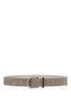 Brunello Cucinelli Leather Belt In Dark Grey