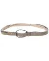 Brunello Cucinelli Suede Belt In Gray