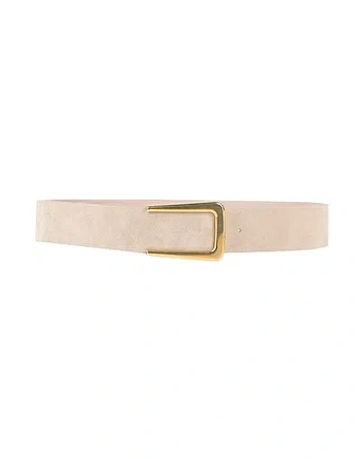 Brunello Cucinelli Suede Belt In Nude