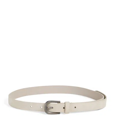 BRUNELLO CUCINELLI SUEDE BELT