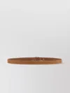 Brunello Cucinelli Suede Belt With Metal Buckle And Multiple Holes