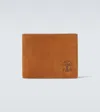 Brunello Cucinelli Suede Bifold Wallet In Brown