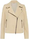 BRUNELLO CUCINELLI BRUNELLO CUCINELLI SUEDE BIKER JACKET