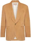 Brunello Cucinelli Suede Blazer In 褐色