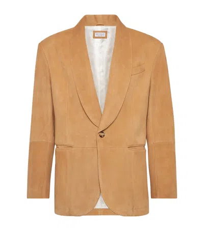 BRUNELLO CUCINELLI SUEDE BLAZER