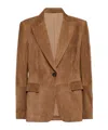 Brunello Cucinelli Leather Jacket In Brown