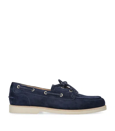 Brunello Cucinelli Suede Boat Shoes