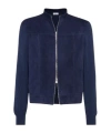 Brunello Cucinelli Wool And Linen Blend Blous In Blue