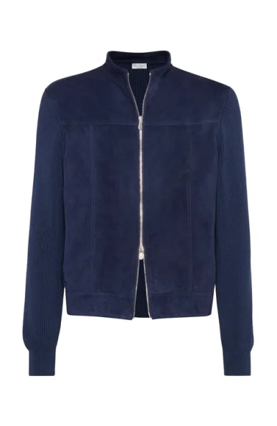 BRUNELLO CUCINELLI BRUNELLO CUCINELLI SUEDE BOMBER JACKET