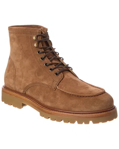Brunello Cucinelli Suede Boot In Brown