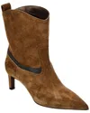 Brunello Cucinelli Suede Bootie In Brown