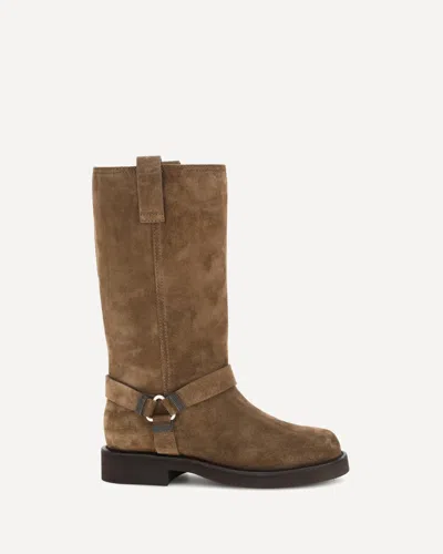 Brunello Cucinelli Suede Boots In Brown