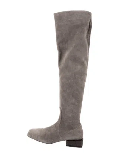 Pre-owned Brunello Cucinelli Suede Boots W/ Tags In Grey