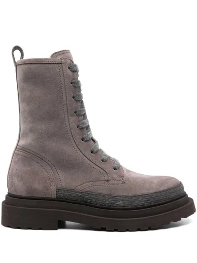 Brunello Cucinelli Boots In Gray