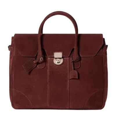 Brunello Cucinelli Suede Boston Bag In Pattern