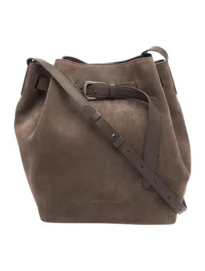 Pre-owned Brunello Cucinelli Suede Bucket Bag In Brown
