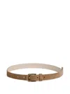 Brunello Cucinelli Suede Buckle Belt In Brown