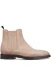 Brunello Cucinelli Suede Chelsea Boots In Nude
