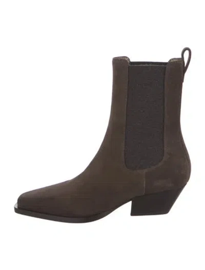 Pre-owned Brunello Cucinelli Suede Chelsea Boots W/ Tags In Brown