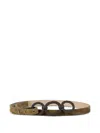 Brunello Cucinelli Suede Circle-buckle Belt In Brown