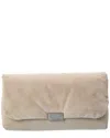 Brunello Cucinelli Suede Clutch In Neutral