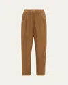 Brunello Cucinelli Cropped Suede Trousers