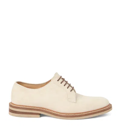 BRUNELLO CUCINELLI SUEDE DERBY SHOES