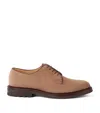 Brunello Cucinelli Suede Lace-up Shoes In Brown