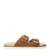 Brunello Cucinelli Urban Slides Sandals In Brown