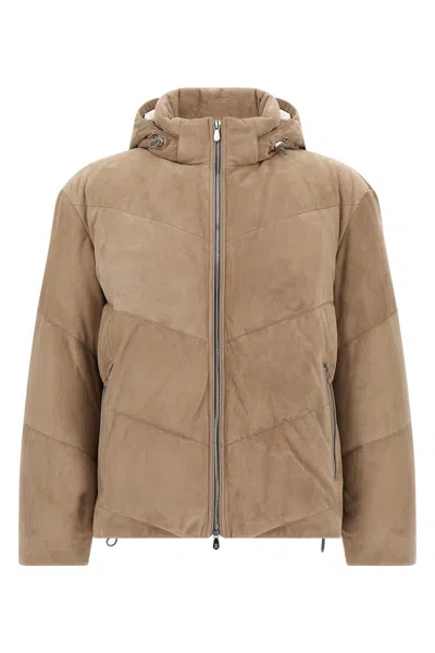 BRUNELLO CUCINELLI SUEDE DOWN JACKET