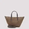 Brunello Cucinelli Suede Duomini Bag In Torba