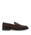 Brunello Cucinelli Horsebit-embellished Suede Loafers In Brown