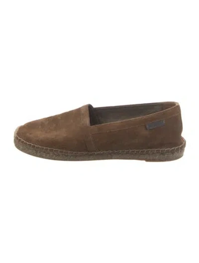 Pre-owned Brunello Cucinelli Suede Espadrilles In Brown