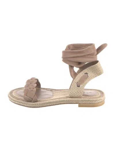 Pre-owned Brunello Cucinelli Suede Espadrilles In Multi