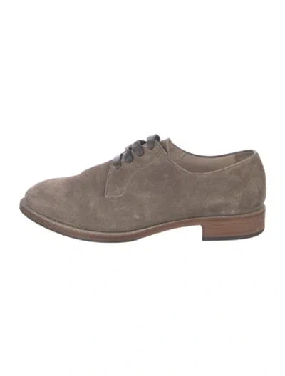 Pre-owned Brunello Cucinelli Suede Glitter Accents Sneakers In Gray