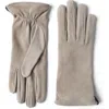 Brunello Cucinelli Suede Gloves With Monili In Neutral