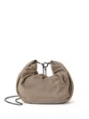 Brunello Cucinelli Women Suede Hobo Brioche Handbag In Brown