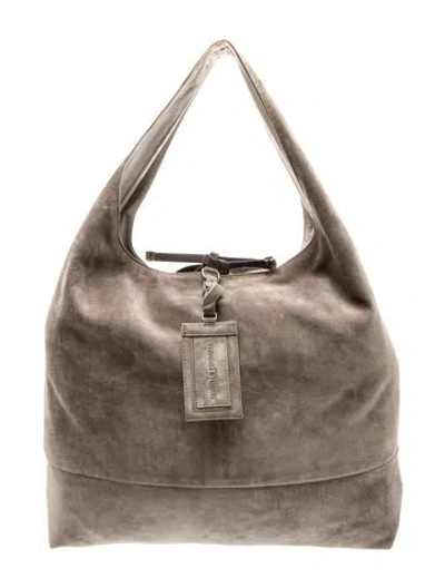 Pre-owned Brunello Cucinelli Suede Hobo In Multi