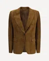 Brunello Cucinelli Suede Single-breasted Blazer