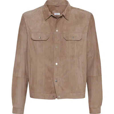 BRUNELLO CUCINELLI BRUNELLO CUCINELLI SUEDE JACKET
